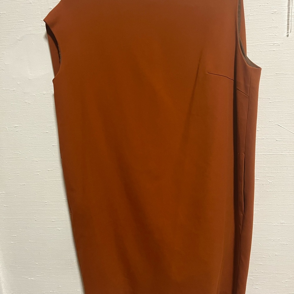 Enföld Sleeveless Orange Dress